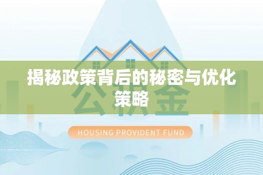 北镇揭秘政策背后的秘密与优化策略