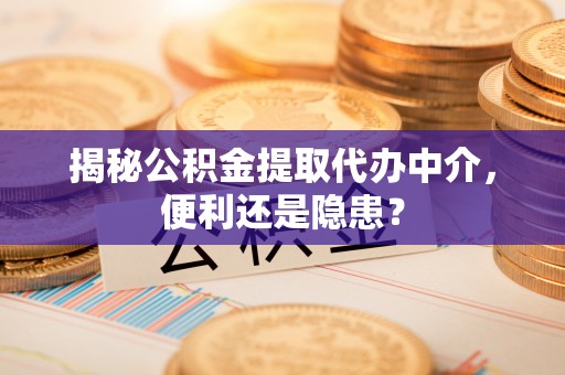 北镇揭秘公积金提取代办中介，便利还是隐患？