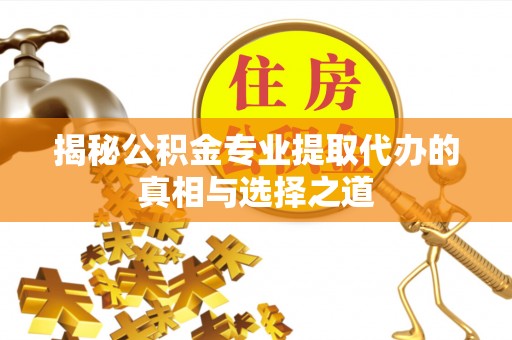 北镇揭秘公积金专业提取代办的真相与选择之道