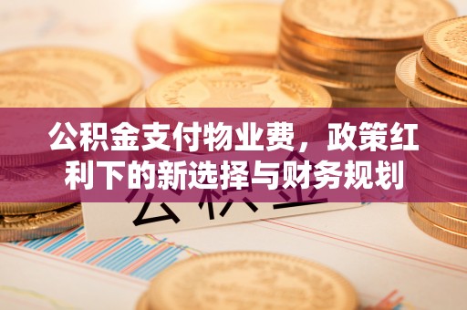 北镇公积金支付物业费，政策红利下的新选择与财务规划
