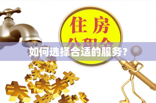 北镇如何选择合适的服务？