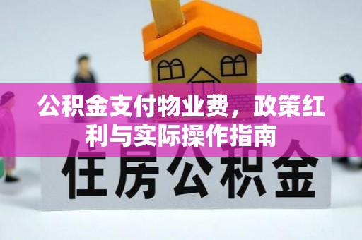 北镇公积金支付物业费，政策红利与实际操作指南